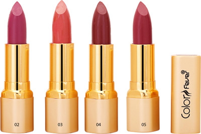 Color Fever Matte Lipstick 02(Wine, Purple, Peach, Nude)