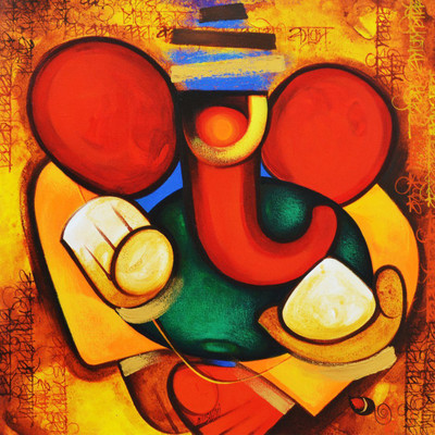 Indian Art Painting Collection - Ganesha Paintings - Abstract Ganapati - Premium Quality Poster Paper Print(17 inch X 12 inch)
Indian Art Painting Collection - Ganesha Paintings - Abstract Ganapati - Premium Quality Poster Paper Print(17 inch X 12 inch)