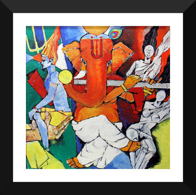 Indian Art Painting Collection - Ganesha Paintings - Abstract Art - Mangalmurti Ganpati Vinayak - Premium Quality Framed Poster Paper Print(17 inch X 12 inch)
Indian Art Painting Collection - Ganesha Paintings - Abstract Art - Mangalmurti Ganpati Vinayak - Premium Quality Framed Poster Paper Print(17 inch X 12 inch)