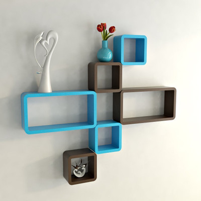 Goodwill MDF Wall Shelf(Number of Shelves - 6)