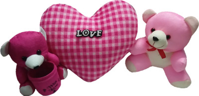 Aparshi 24 cm Teddy, 40 cm Heart and 18 cm Penholder (Combo pack of 3)THP3 - 40 cm(Multicolor)
Aparshi 24 cm Teddy, 40 cm Heart and 18 cm Penholder (Combo pack of 3)THP3 - 40 cm(Multicolor)