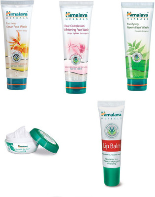Himalaya Fairness Kesar Face Wash, Clear Complexion Whitening Face Wash, Purifying Neem Face Wash, Nourishing Skin Cream, Lip Balm(Set of)
Himalaya Fairness Kesar Face Wash, Clear Complexion Whitening Face Wash, Purifying Neem Face Wash, Nourishing Skin Cream, Lip Balm(Set of)