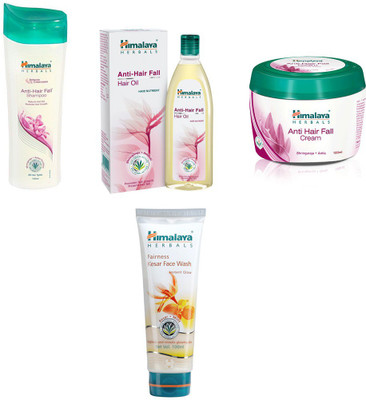 Himalaya anti hair fall shampoo, anti hair fall oil, anti hair fall cream, fairness kesar face wash(Set of)
Himalaya anti hair fall shampoo, anti hair fall oil, anti hair fall cream, fairness kesar face wash(Set of)