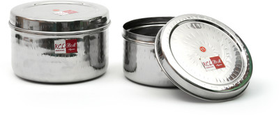 KCL Hammered Betha Dabba Multipurpose Storage - 2500 ml, 3000 ml Steel Grocery Container, Utility Box(Pack of 2, Silver)
KCL Hammered Betha Dabba Multipurpose Storage - 2500 ml, 3000 ml Steel Grocery Container, Utility Box(Pack of 2, Silver)