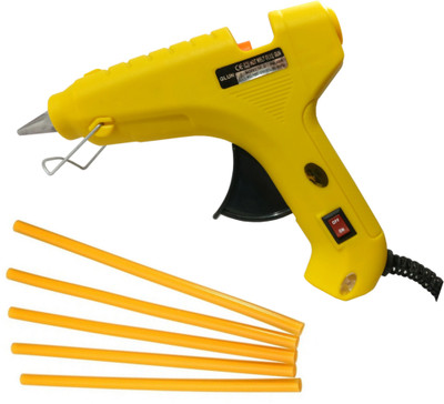 glun Yellow 60 Watt ON OFF Switch Indicator With 5 Yellow Sticks Standard Temperature Corded Glue Gun(11 mm) 
glun Yellow 60 Watt ON OFF Switch Indicator With 5 Yellow Sticks Standard Temperature Corded Glue Gun(11 mm)