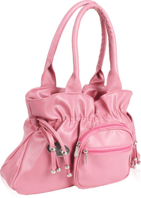 Pink Flower Hand-held Bag(Pink)