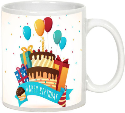 AllUPrints Birthday Gifts Design 6 White Ceramic Mug(325 ml)