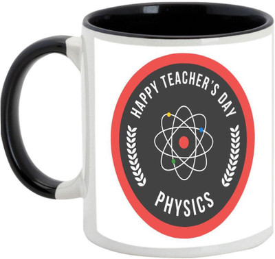 AllUPrints Teachers Day Gifts Design 20 Black Ceramic Mug(325 ml)
