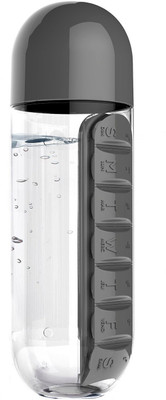 FullHouz 7-day PillBottleBlack1 Pill Box(Black)