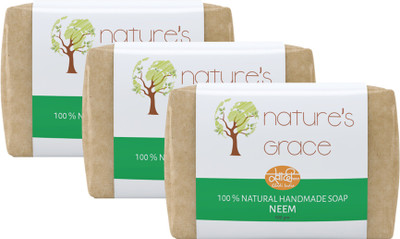 Nature's Grace Handmade Neem Soap (Pack of 3)(300 g, Pack of 3)