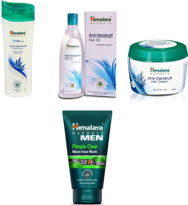 Himalaya anti dandruff shampoo, anti dandruff hair oil, anti dandruff hair cream, pimple neem face wash(Set of)
Himalaya anti dandruff shampoo, anti dandruff hair oil, anti dandruff hair cream, pimple neem face wash(Set of)