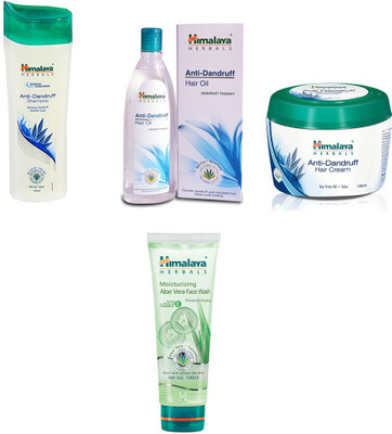 Himalaya anti dandruff shampoo, anti dandruff hair oil, anti dandruff hair cream, aloe vera face wash(Set of)
Himalaya anti dandruff shampoo, anti dandruff hair oil, anti dandruff hair cream, aloe vera face wash(Set of)