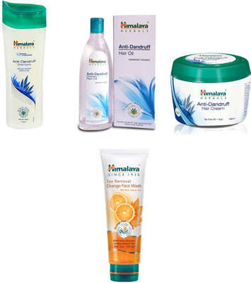 Himalaya anti dandruff shampoo, anti dandruff hair oil, anti dandruff hair cream, ten removal face wash(Set of)
Himalaya anti dandruff shampoo, anti dandruff hair oil, anti dandruff hair cream, ten removal face wash(Set of)