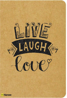 Hamee A5 Notebook(Recyclable Designer Printed Brown Paper Bound A5 Kraft Notebook - 150 pages, A5 Size Live Laugh Love, Brown)
Hamee A5 Notebook(Recyclable Designer Printed Brown Paper Bound A5 Kraft Notebook - 150 pages, A5 Size Live Laugh Love, Brown)