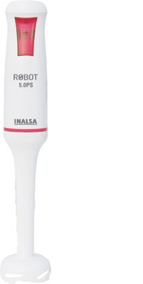 Inalsa Robot 5.0 PS DC Motor 500 W Hand Blender(White, Pink)