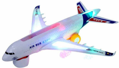 Variety Gift Centre Musical Airplane Toy With Lights(Multicolor)