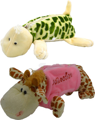Hrinkar Cartoon Pencil Pouch Animal and Animal Art Plastic Pencil Boxes(Set of 2, Green, Pink, Brown, White)
Hrinkar Cartoon Pencil Pouch Animal and Animal Art Plastic Pencil Boxes(Set of 2, Green, Pink, Brown, White)