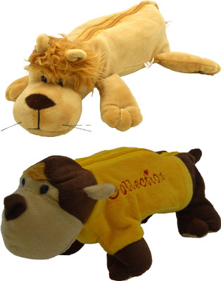 Hrinkar Cartoon Pencil Pouch Animal and Animal Art Plastic Pencil Boxes(Set of 2, Brown, Yellow, Brown)
Hrinkar Cartoon Pencil Pouch Animal and Animal Art Plastic Pencil Boxes(Set of 2, Brown, Yellow, Brown)