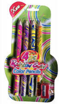 RIANZ 4Pc Rainbow Swirl Color Pencil With Sharpener For Kids (Pack of 4) Pencil(Set of 4, Multicolor)
RIANZ 4Pc Rainbow Swirl Color Pencil With Sharpener For Kids (Pack of 4) Pencil(Set of 4, Multicolor)