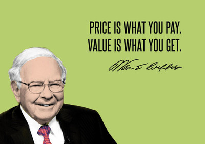Warren Buffett - Motivational Quotes - VALUE INVESTING - Price Is What You Pay Value Is What You Get - Premium Quality Large Poster Paper Print(24 inch X 18 inch, Rolled)
Warren Buffett - Motivational Quotes - VALUE INVESTING - Price Is What You Pay Value Is What You Get - Premium Quality Large Poster Paper Print(24 inch X 18 inch, Rolled)