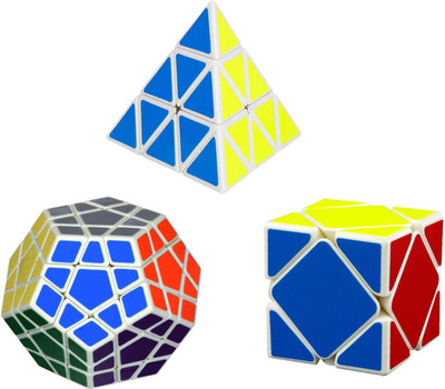 Emob High Speed Magic Puzzle Cube Brain Teaser Megaminx Cube, Pyraminx & Skewb Puzzle Toy with White-Base(3 Pieces)
Emob High Speed Magic Puzzle Cube Brain Teaser Megaminx Cube, Pyraminx & Skewb Puzzle Toy with White-Base(3 Pieces)