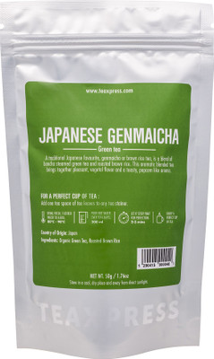 TEAXPRESS JAPANESE GENMAICHA - 50g Green Tea Pouch(50 g)