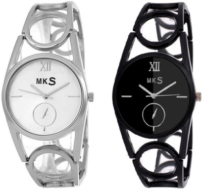 MKS fasteck combo Beauty Collection silver & Full black Analog Watch - For Girls Watch - For Girls
MKS fasteck combo Beauty Collection silver & Full black Analog Watch - For Girls Watch - For Girls