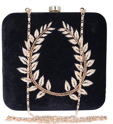 Ambbi Collections Party Black Clutch