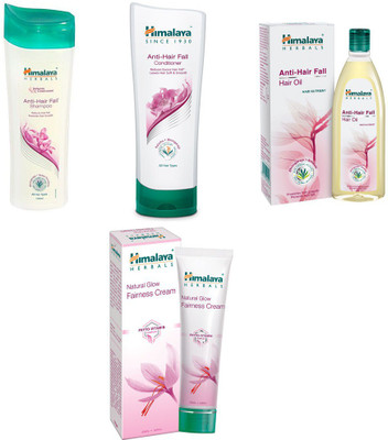 Himalaya anti hair fall shampoo, anti hair fall conditioner, anti hair fall hair oil, fairness cream(Set of 4)
Himalaya anti hair fall shampoo, anti hair fall conditioner, anti hair fall hair oil, fairness cream(Set of 4)