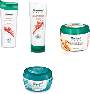 Himalaya dryness defense protein shampoo, dryness defense protein conditioner,protein hair cream, winter cream(Set of 4)
Himalaya dryness defense protein shampoo, dryness defense protein conditioner,protein hair cream, winter cream(Set of 4)