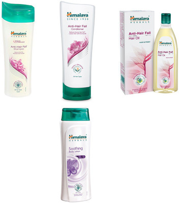 Himalaya anti hair fall shampoo, anti hair fall conditioner, anti hair fall hair oil, body lotion(Set of 4)
Himalaya anti hair fall shampoo, anti hair fall conditioner, anti hair fall hair oil, body lotion(Set of 4)