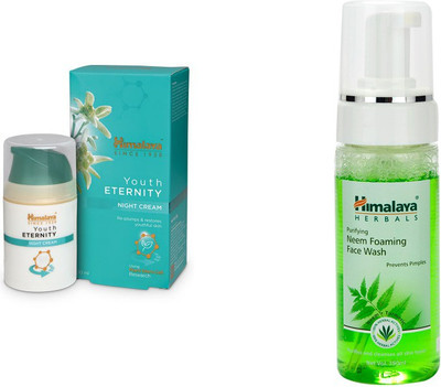 Himalaya Youth Eternity Night Cream, Purifying Neem Foaming Face Wash(Set of 2)
Himalaya Youth Eternity Night Cream, Purifying Neem Foaming Face Wash(Set of 2)