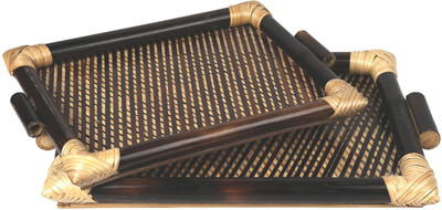 VarEesha Bamboo Tray Set(2 Units)
