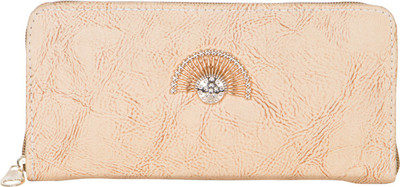 CRAWLER Girls Casual Beige Leatherette Clutch