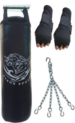 Byson 3feet Punching kit With Hand Wrap and chain (synthetic leather) Boxing Kit