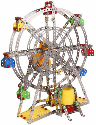 shunji DIY metal sky wheel(wind up with music)(Multicolor)