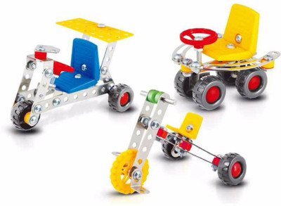 Sirius Toys DIY metal tricycle 3 mixed models(Multicolor)