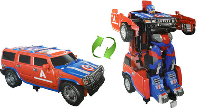 HALO NATION Transformer RC Hummer to Captain America - One key Deformation Remote Control Avengers Car Truck Big Size - 360 Rotating - Genuine & Exclusive(Blue, Red)
HALO NATION Transformer RC Hummer to Captain America - One key Deformation Remote Control Avengers Car Truck Big Size - 360 Rotating - Genuine & Exclusive(Blue, Red)