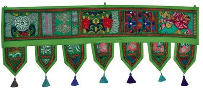 Lal Haveli Embroidery Work Cotton Tapestry Wall Decoration Door Hanging Toran(Cotton)
Lal Haveli Embroidery Work Cotton Tapestry Wall Decoration Door Hanging Toran(Cotton)