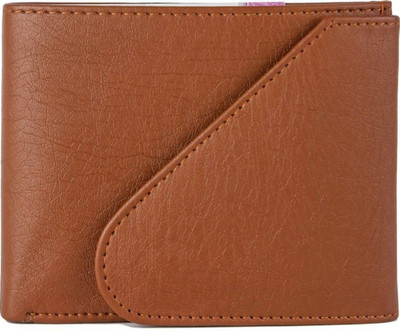 SP Men Tan Artificial Leather Wallet(4 Card Slots)