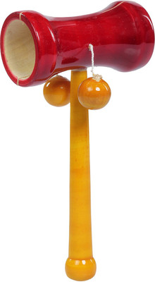 Desi Toys Dumbroo Rattle Rattle(Red, Yellow)