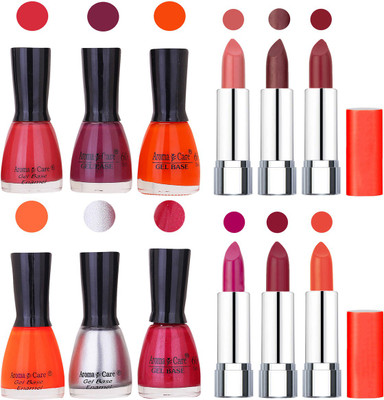 Aroma Care Wholesale Rate Combo of Nail Polish and Rythm Lipstick 656(Set of 12)
Aroma Care Wholesale Rate Combo of Nail Polish and Rythm Lipstick 656(Set of 12)