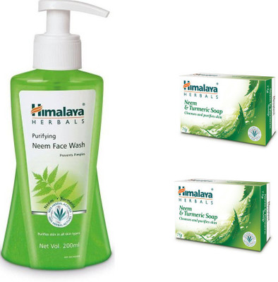 Himalaya Neem & Turmeric Soap, Purifying Neem Face Wash, Neem & Turmeric Soap(Set of 3)
Himalaya Neem & Turmeric Soap, Purifying Neem Face Wash, Neem & Turmeric Soap(Set of 3)