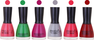 Aroma Care Candy Long Stay Quick Dry Nail Polish Combo Set of 6 ( Pink, Green, Purple Shades) Pink, Green, Purple, Gray, Maganta, Reddish Maroon(Pack of 6)
Aroma Care Candy Long Stay Quick Dry Nail Polish Combo Set of 6 ( Pink, Green, Purple Shades) Pink, Green, Purple, Gray, Maganta, Reddish Maroon(Pack of 6)