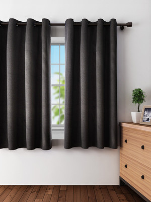 ExpressionsHome 152 cm (5 ft) Polyester Window Curtain (Pack Of 2)(Solid, Black)
ExpressionsHome 152 cm (5 ft) Polyester Window Curtain (Pack Of 2)(Solid, Black)