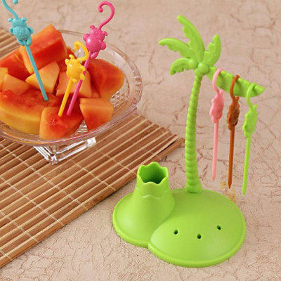 prego Plastic Fruit Fork Set(Pack of 12)