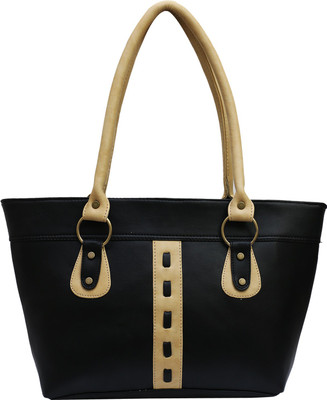 Fristo Hand-held Bag(Black, Beige), Beige;black 
Fristo Hand-held Bag(Black, Beige), Beige;black