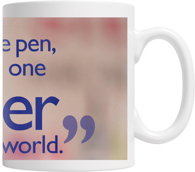 PIXART Teacher's Day Quotes Teacher Can Change The World Ceramic Mug(250 ml), White
PIXART Teacher's Day Quotes Teacher Can Change The World Ceramic Mug(250 ml), White