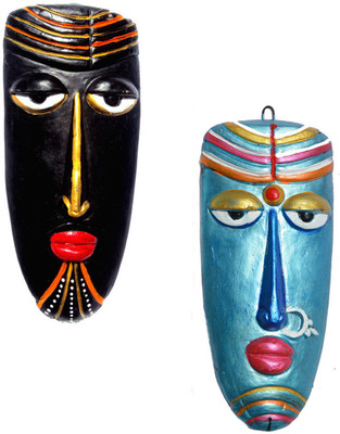 Hand Artz Terracotta Home Decorative Wall Hanging Multicolour Village Couple Mask Decorative Showpiece - 20 cm(Terracotta, Multicolor)
Hand Artz Terracotta Home Decorative Wall Hanging Multicolour Village Couple Mask Decorative Showpiece - 20 cm(Terracotta, Multicolor)