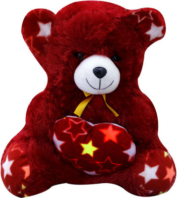 Casotec Cute Teddy Bear Stuffed Soft Plush Soft Toy - 36 cm(Maroon Red)